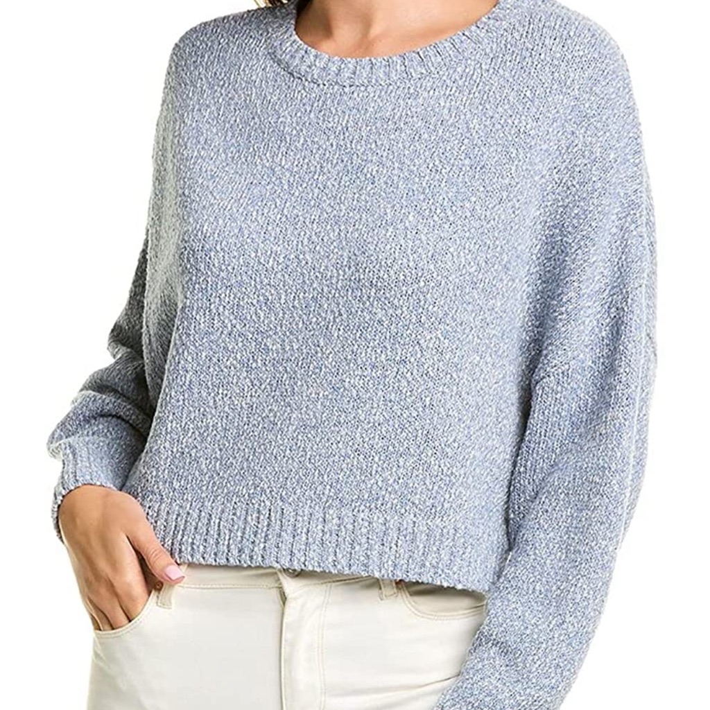 Nwt Central Park West Senna Denim Sweater
